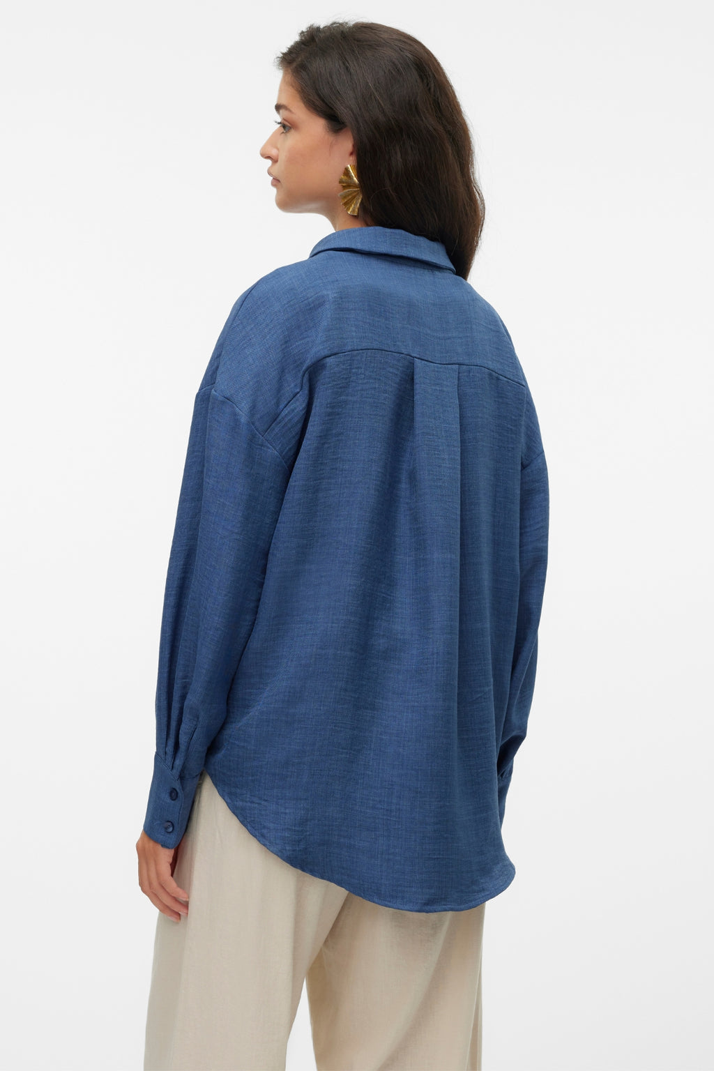 Melaney Queeny Hemd – Dark Denim Melange