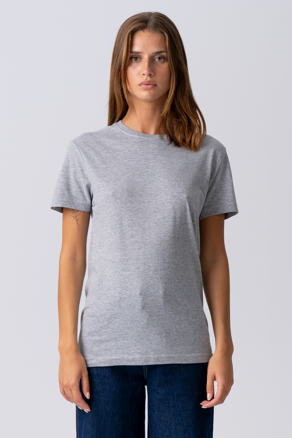 Basic Leichtes T -Shirt - grau
