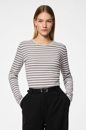 Myra Slim Gürtel - Schwarz Silber