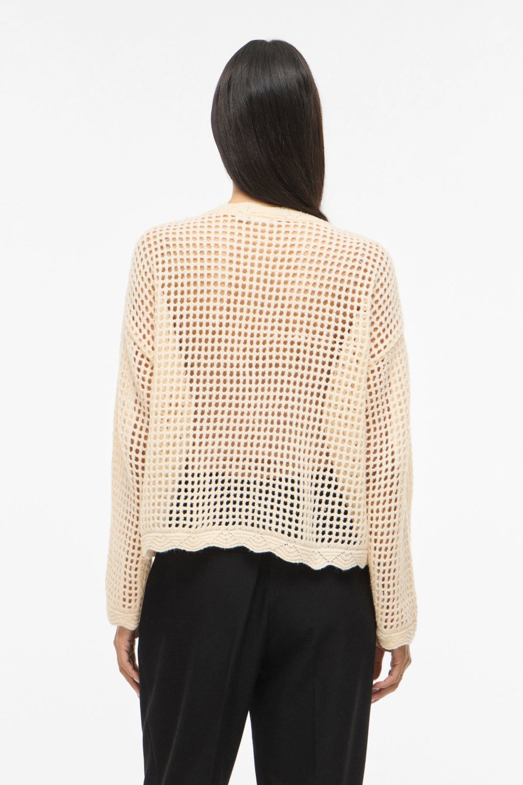 Enny Flower Strick-Cardigan – Birke