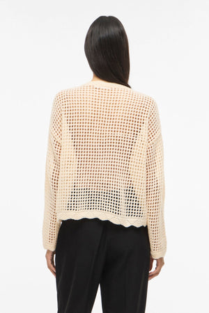 Enny Flower Strick-Cardigan – Birke