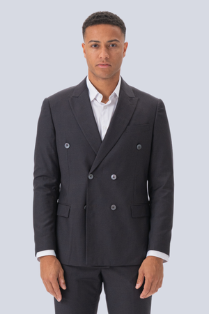 Premium-Doppelbrustblazer-graubraun