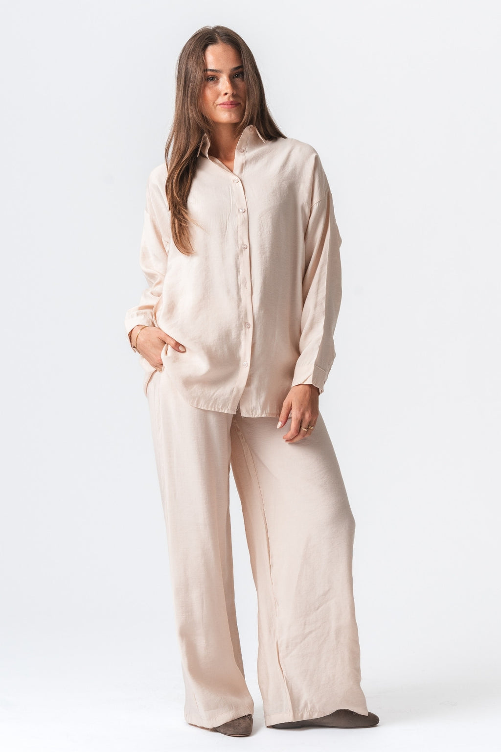 Mia Pants + Mia Shirt (Beige) - Paketangebot