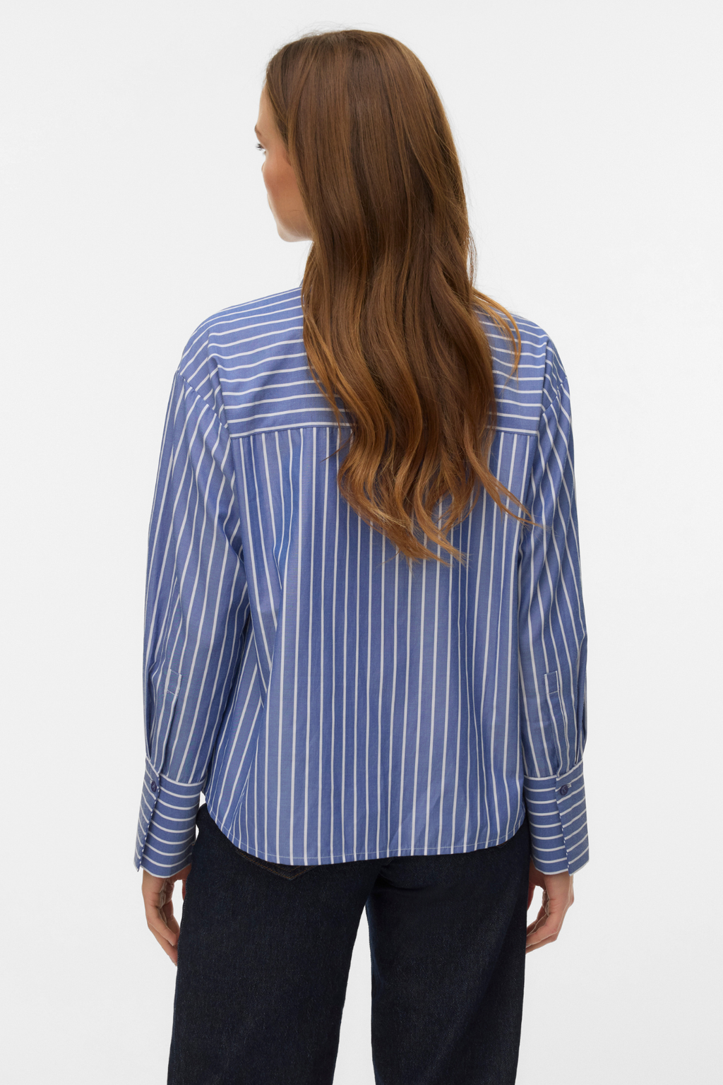 Islunn Bow Shirt – Dark Denim Snow White