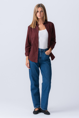 Freund Oxford -Hemd - Burgund