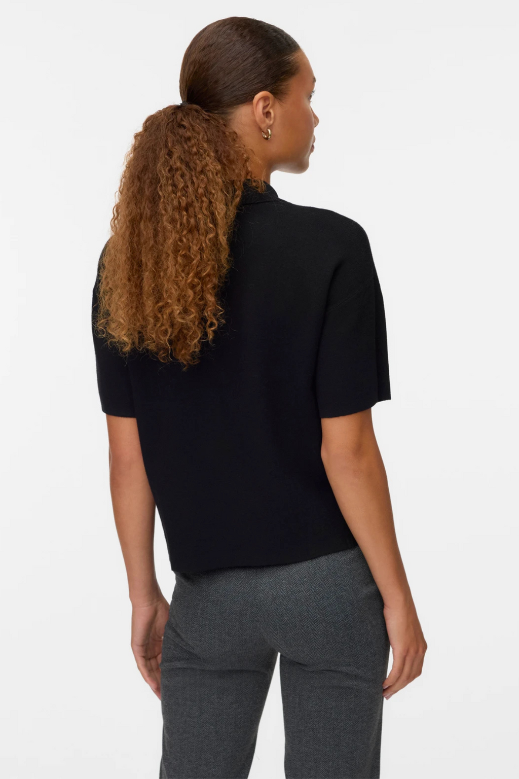 Gold 2/4 Poloneck Pullover - Schwarz