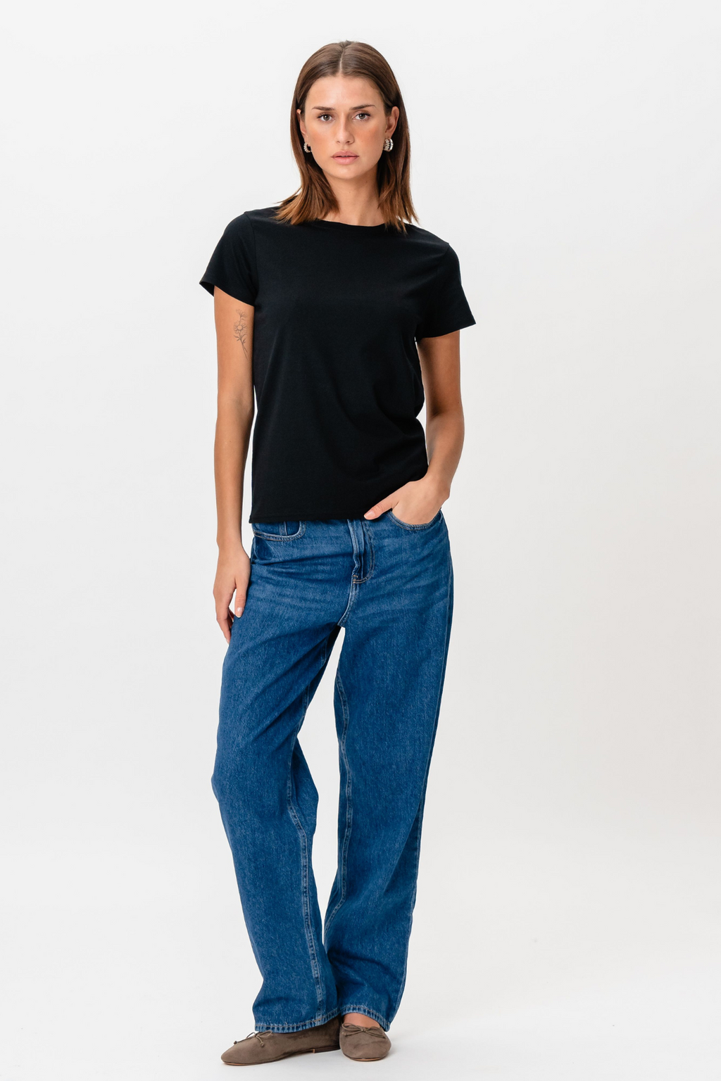 Basic T-Shirt - Schwarz