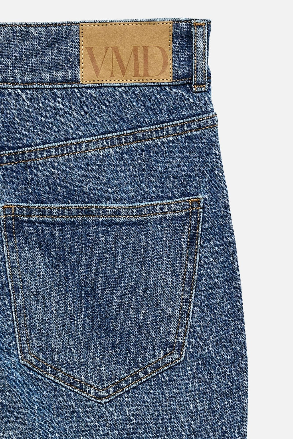 Tessa Wide Pocket Jeans - mittelblauer Denim
