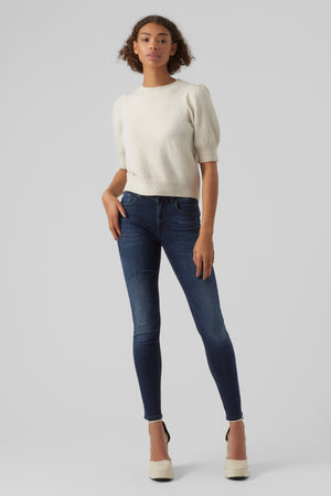 Doffy O-Neck Pullover – Birke Melange