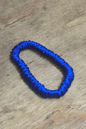 Seiden elastisch - blau