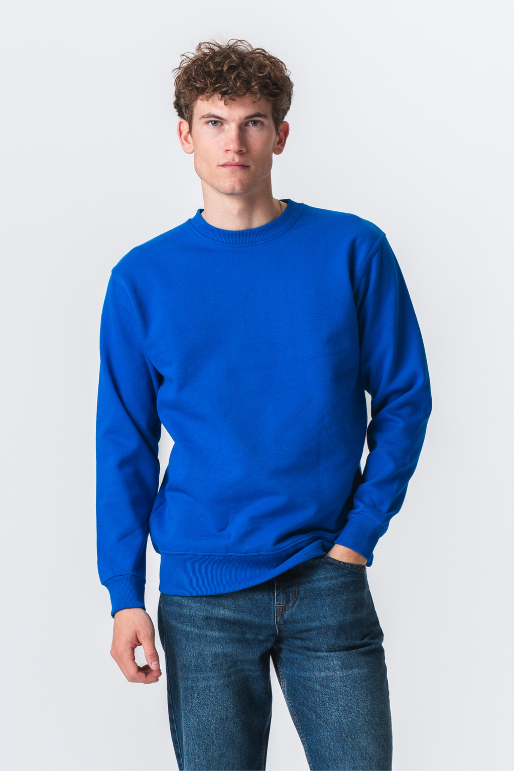 Basic Crewneck - schwedisch blau