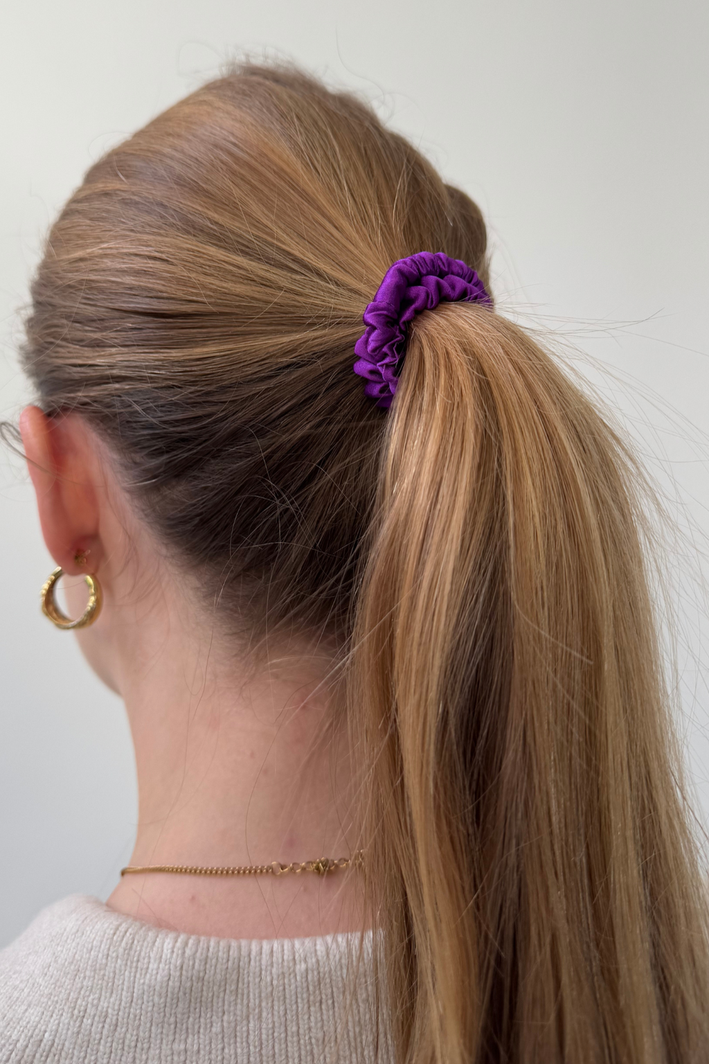 Seiden elastisch - lila