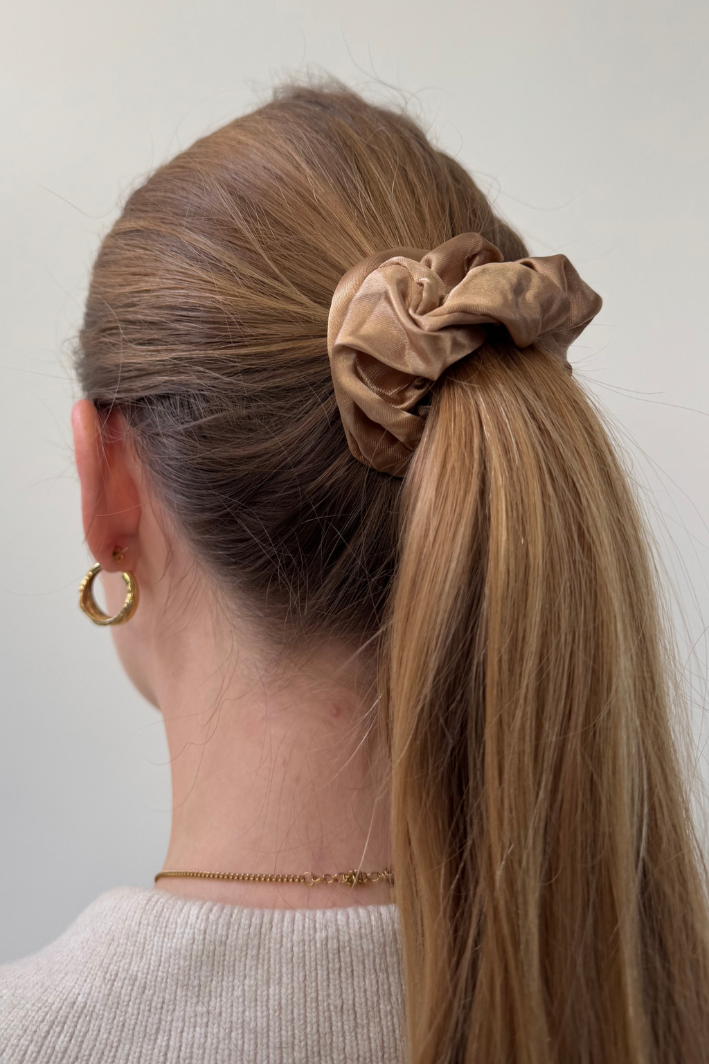 Scrunchie - Hellbraun