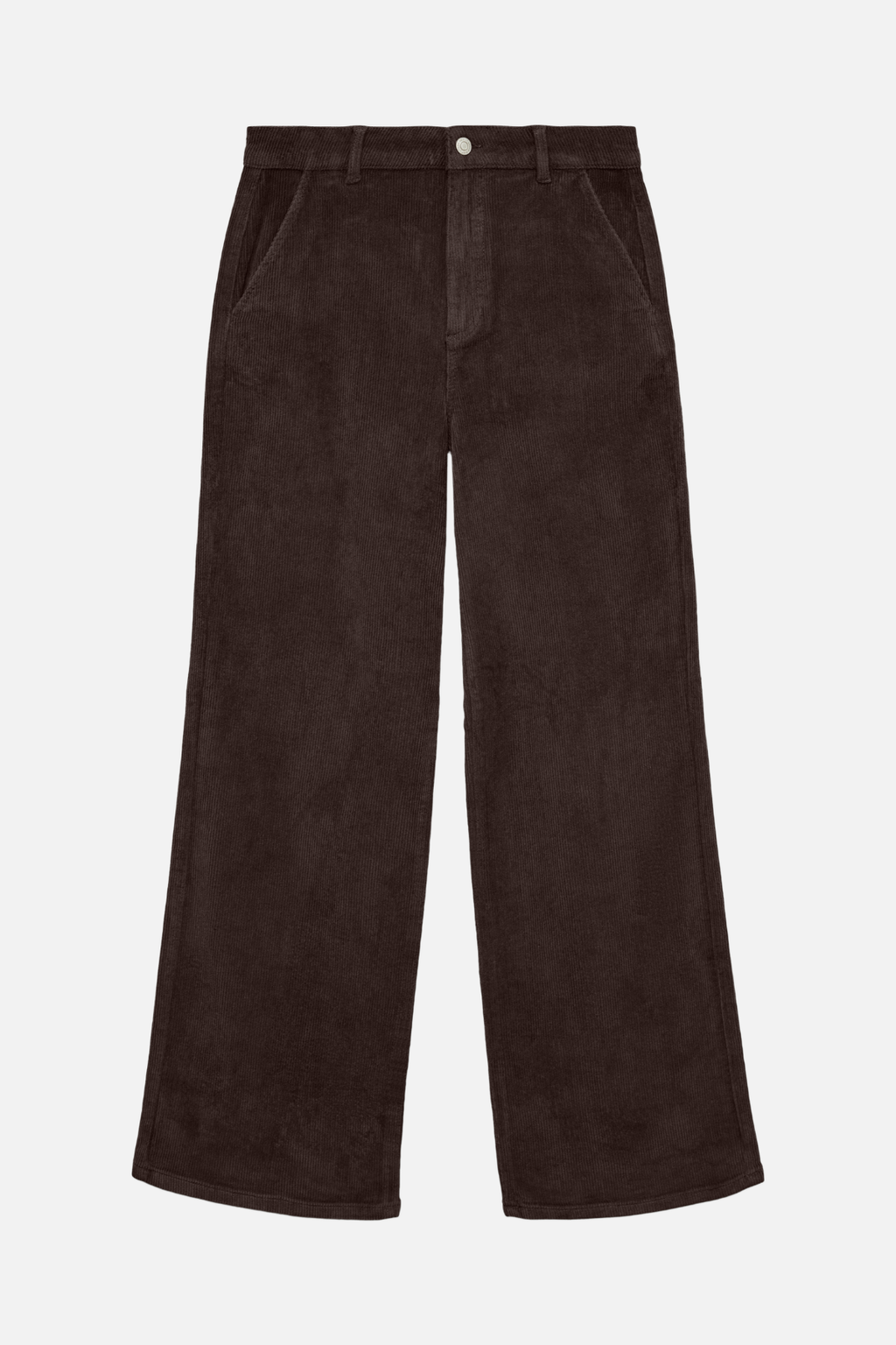Margot breiter Cord Pants - Schokoladen Torte