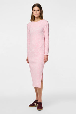 Flora Midi Kleid - Roseate Spoonbill Blume