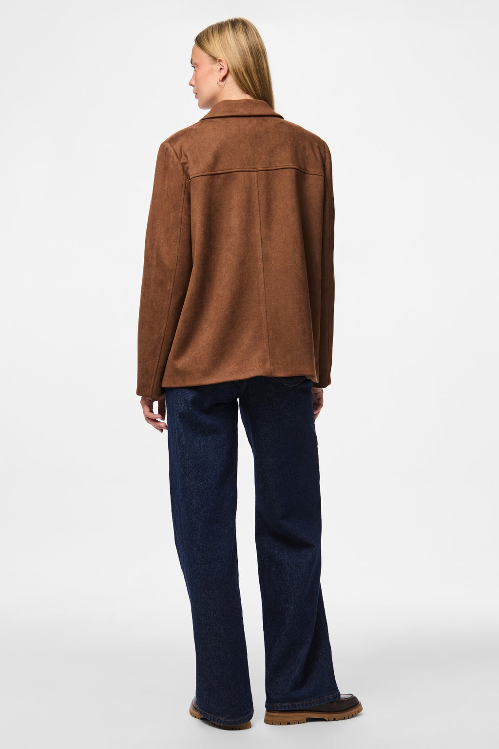 Gebürsteter Oberbekleidungsblazer Rakel – Downtown Brown