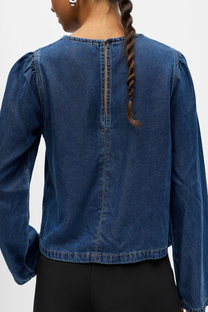 Rahmen oben - dunkelblauer Denim