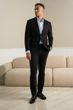 Premium -Einbrennstreicher -Blazer - Schwarz