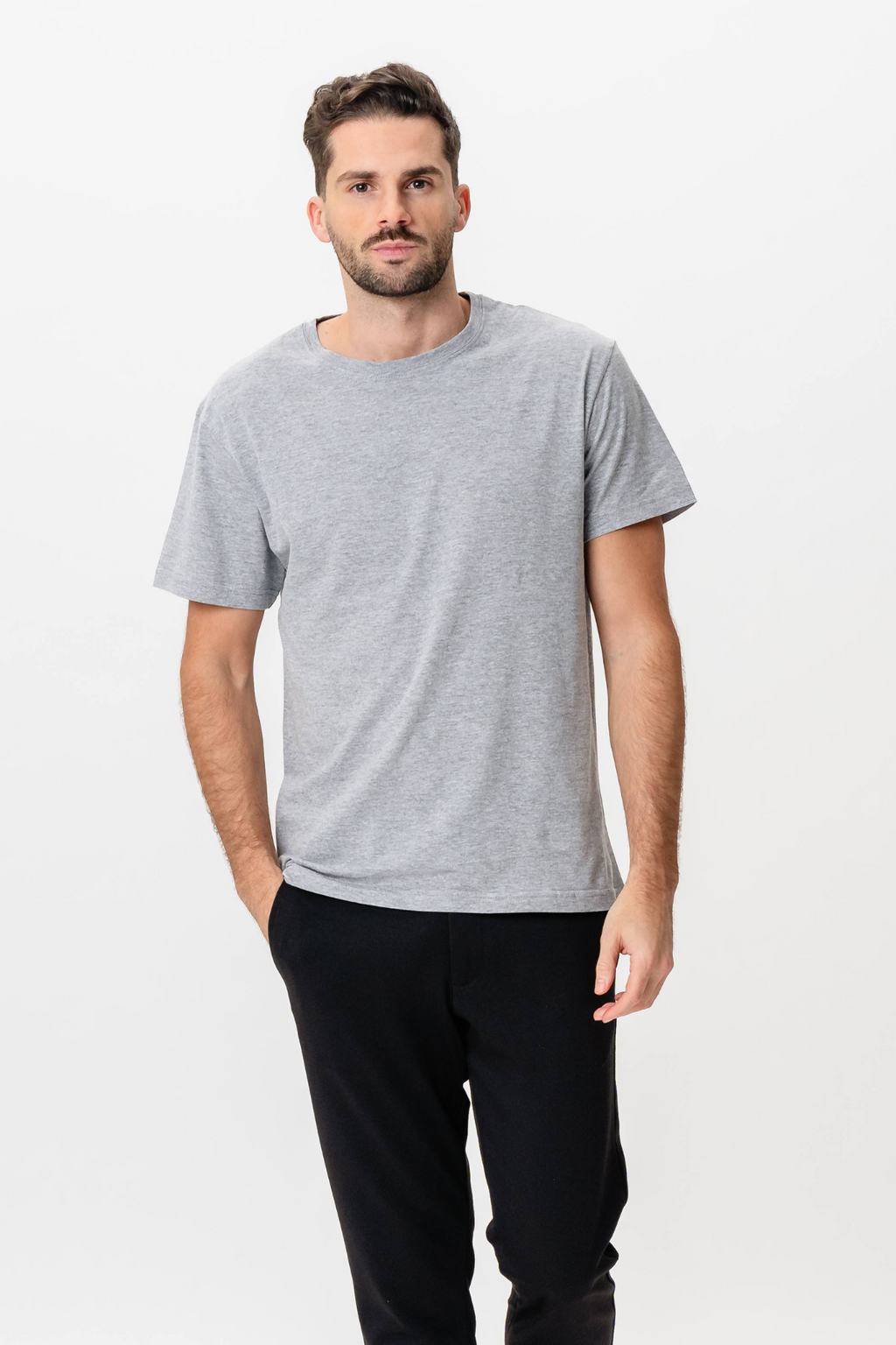 Basic Joy T -Shirt - Oxford Gray
