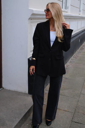 Blazer mit klassischer Passform - Schwarz