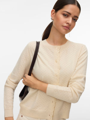 Marina Pointelle Cardigan – Birke