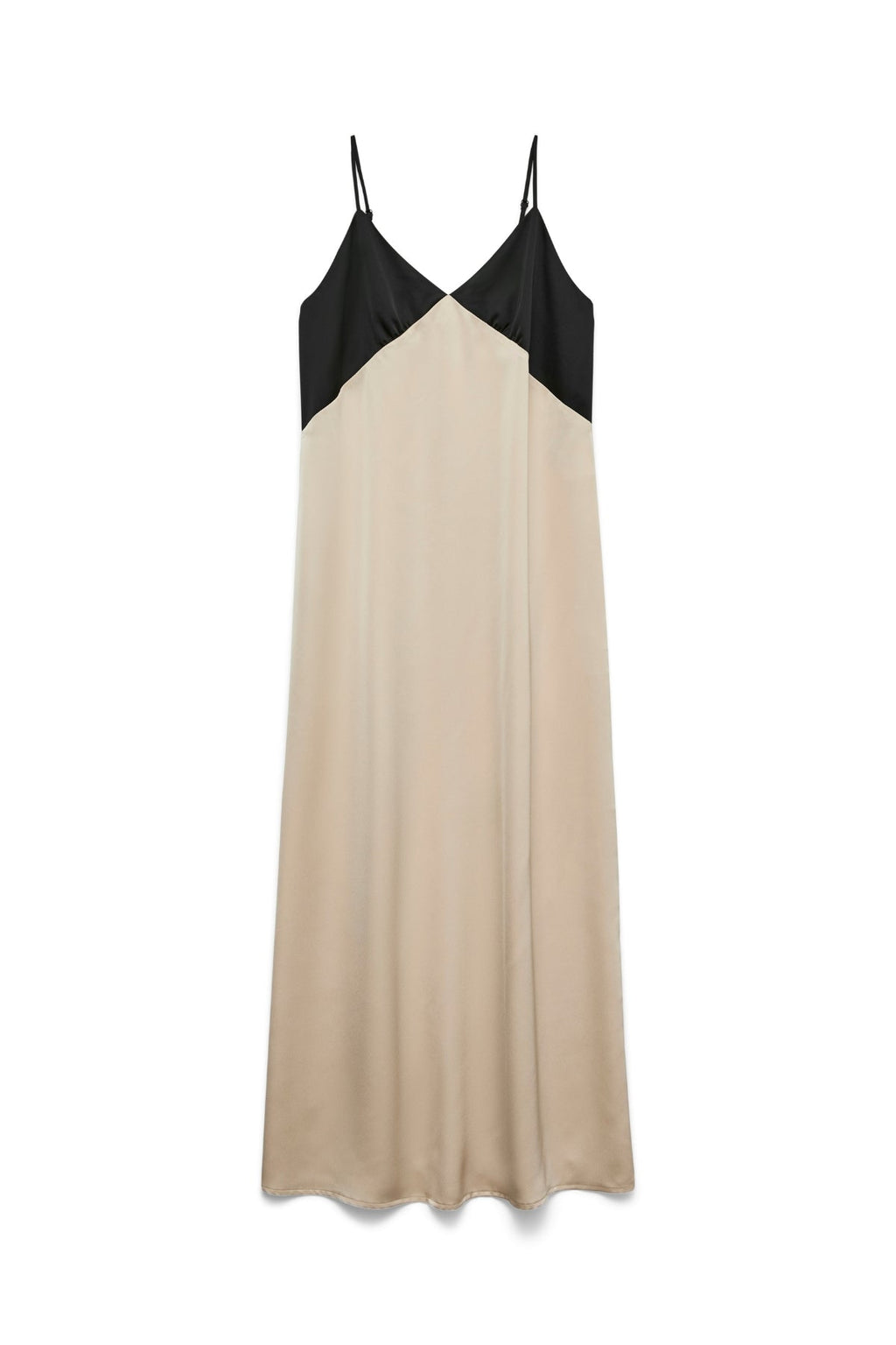 Joy Singlet-Knöchelkleid - Schwarz Zementkontrast