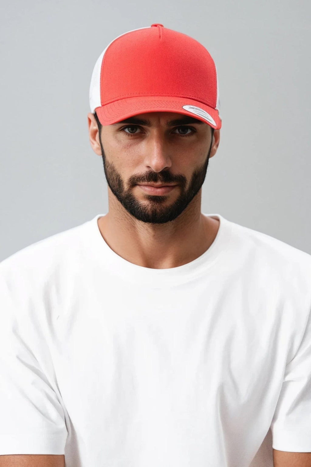 Retro Trucker farbig vorne -red -