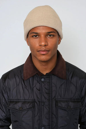 Strickbeanie - Beige