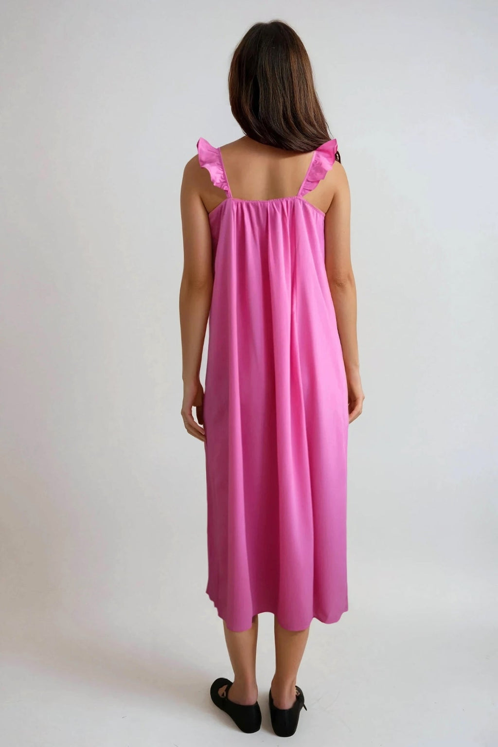 Zora Midi Kleid - rosa