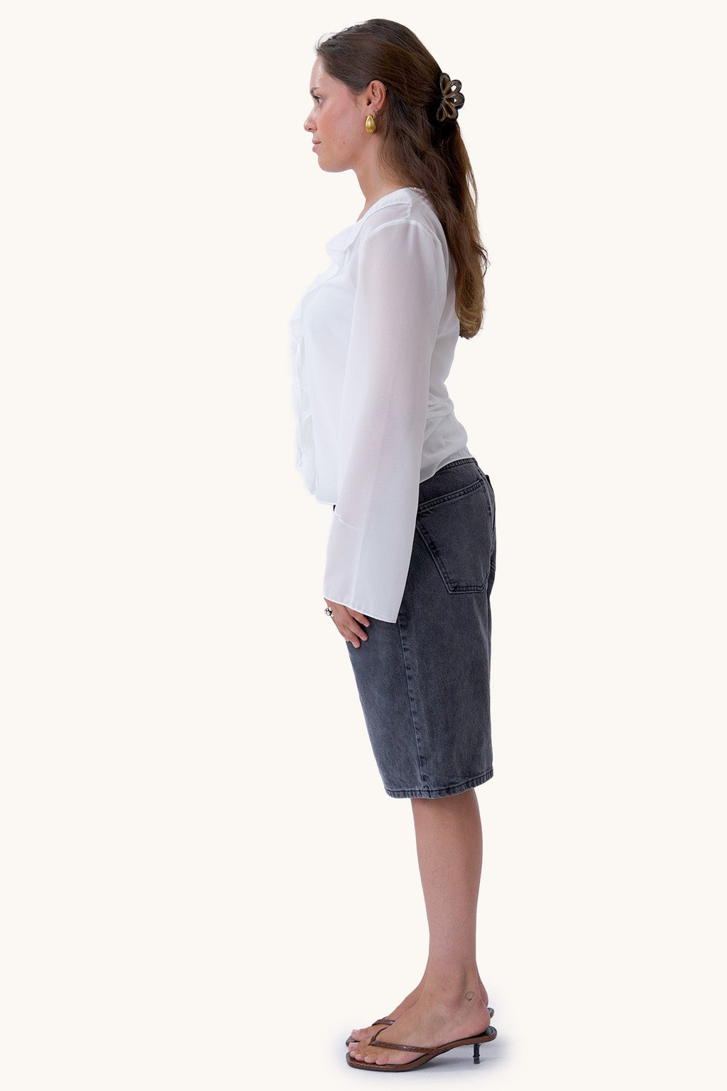 Alba-Bluse – gebrochenes Weiß