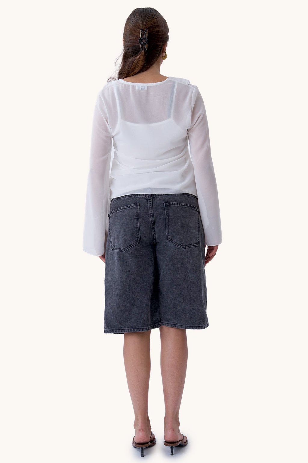 Alba-Bluse – gebrochenes Weiß
