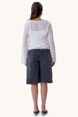 Alba-Bluse – gebrochenes Weiß