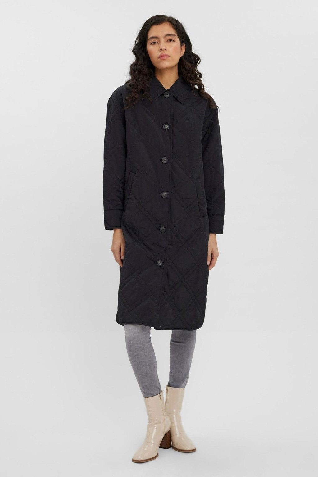 Ambere Merson Long Coat - Schwarz