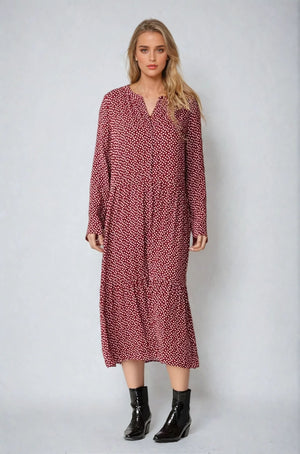 Anna Longärmedose Kleid - gesundete Tomate