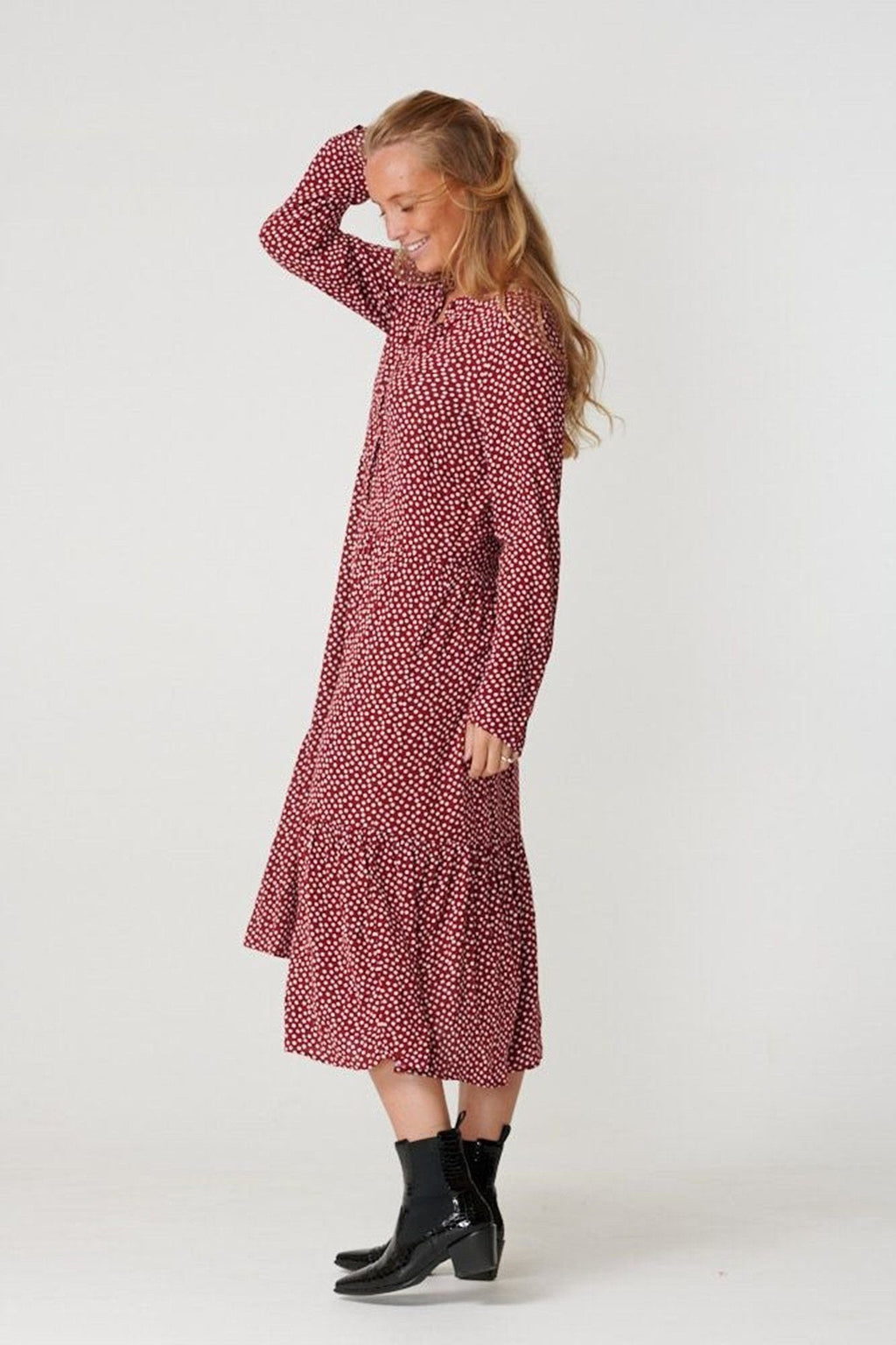 Anna Longärmedose Kleid - gesundete Tomate