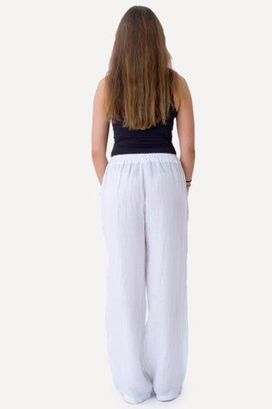 Astrid Leinen Pants - Weiß