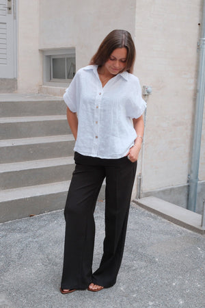 Astrid Leinenhemd - Weiß