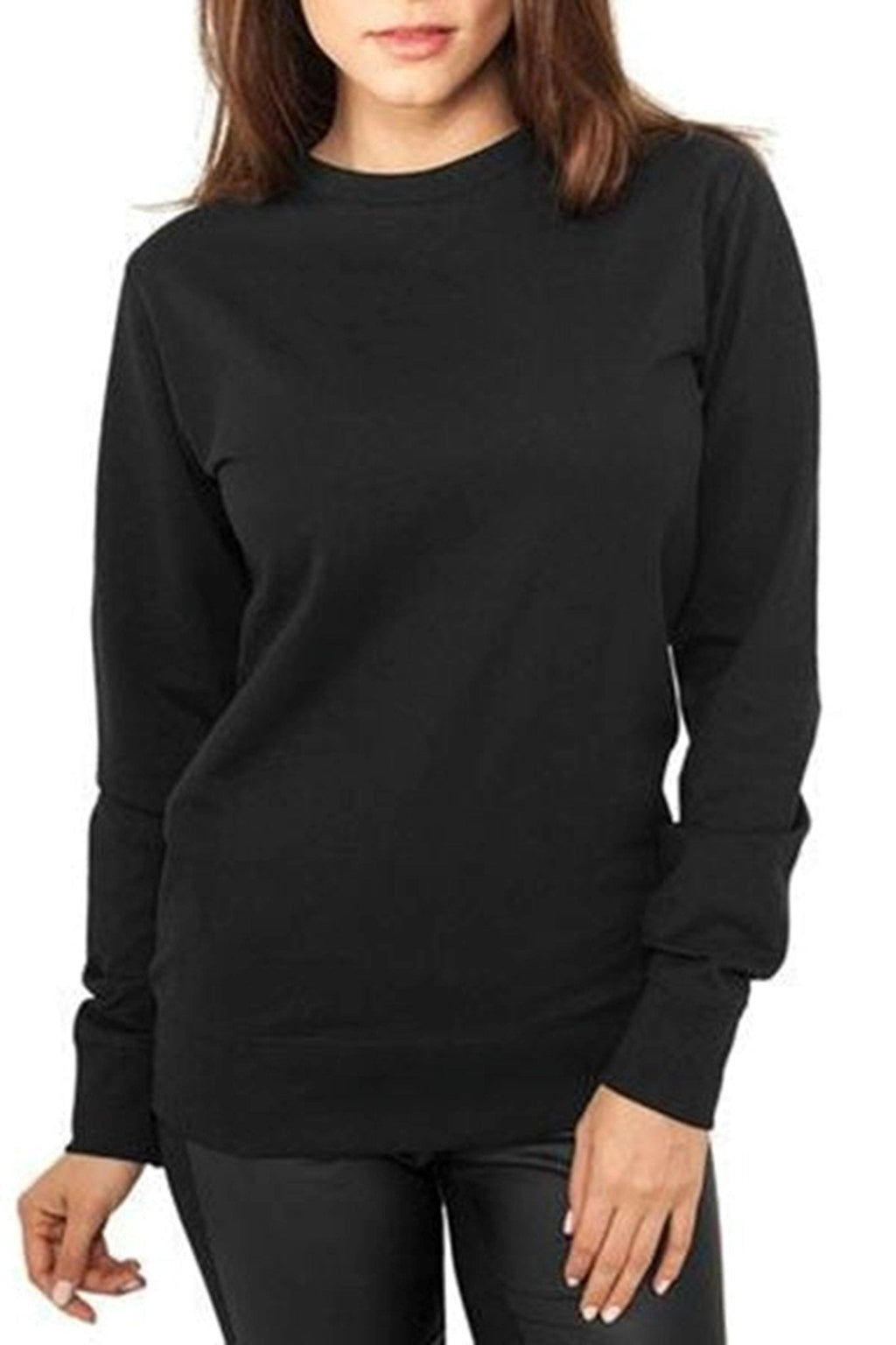 Basic Crewneck - schwarz (Damen)