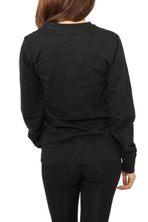 Basic Crewneck - schwarz (Damen)