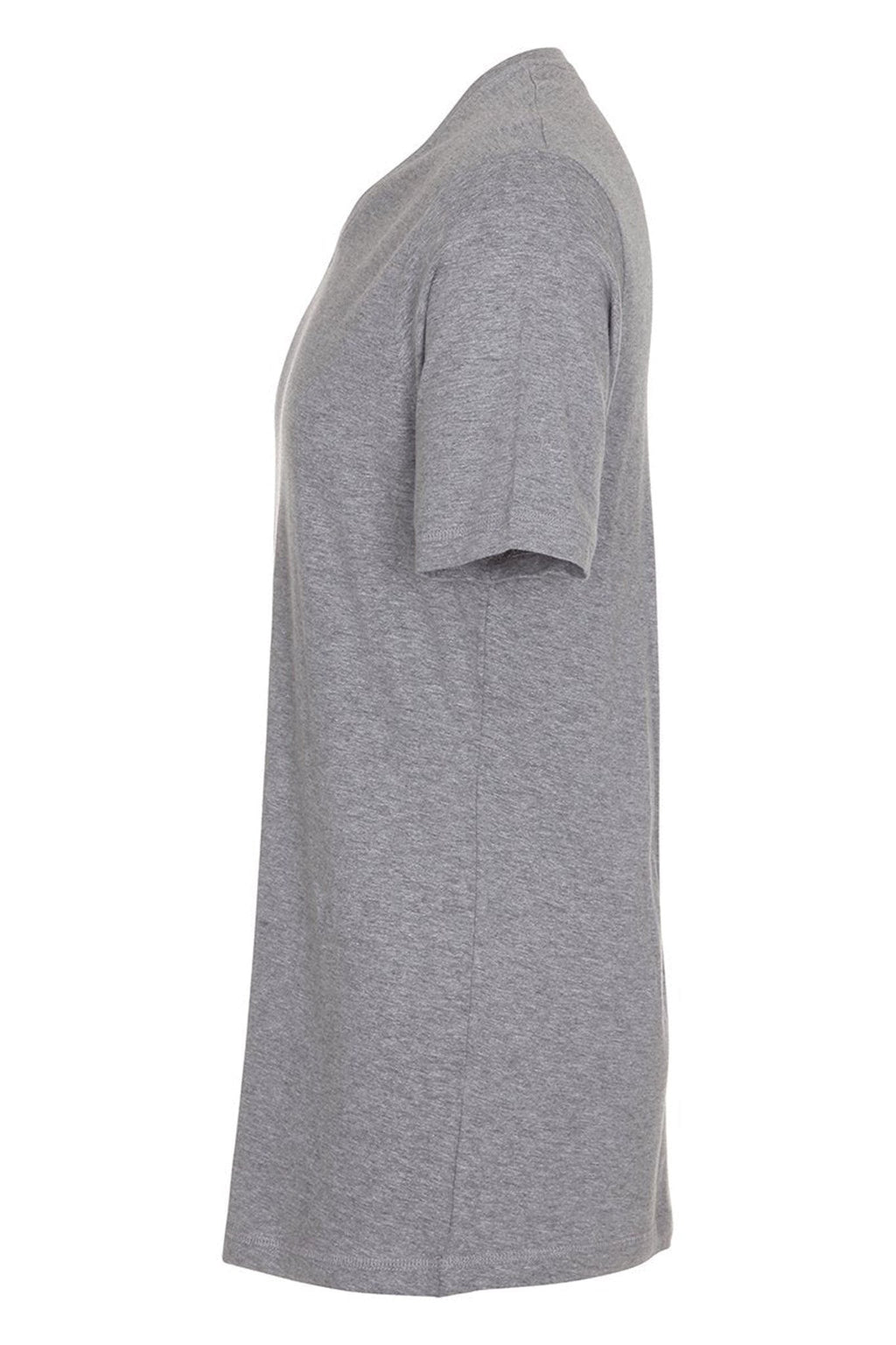 Basic T-Shirt mit V-Ausschnitt – Oxford Grey