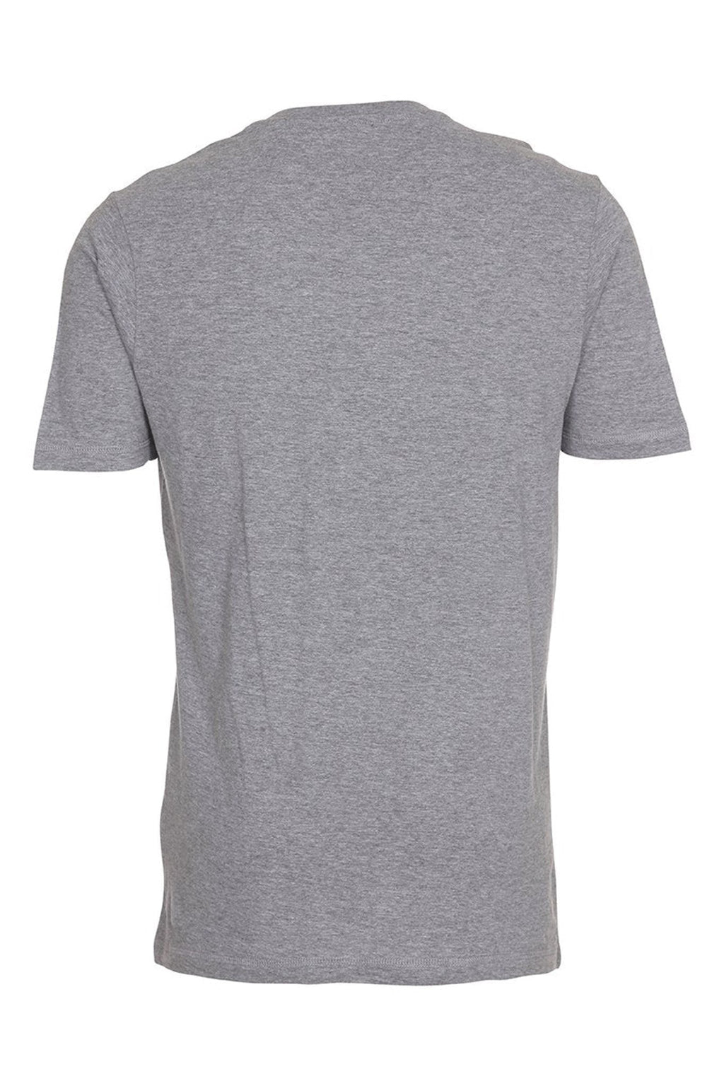 Basic T-Shirt mit V-Ausschnitt – Oxford Grey