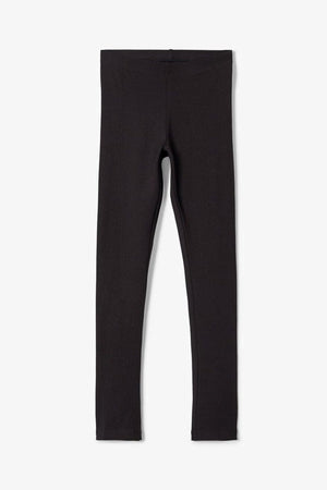 Basic Leggings in Baumwolle - schwarz