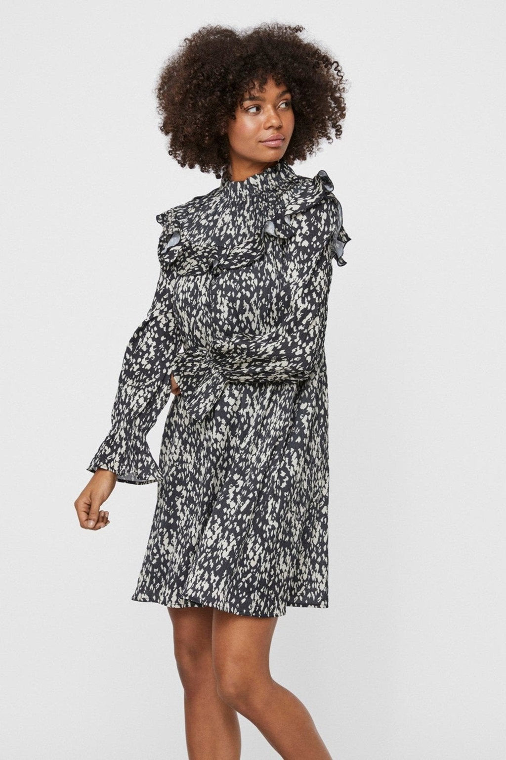 Becky Short Dress - Schwarz