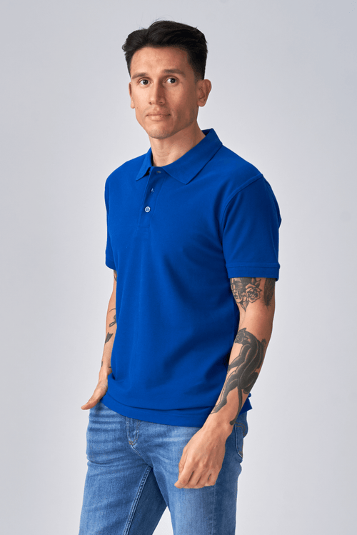 Basic Polo - blau