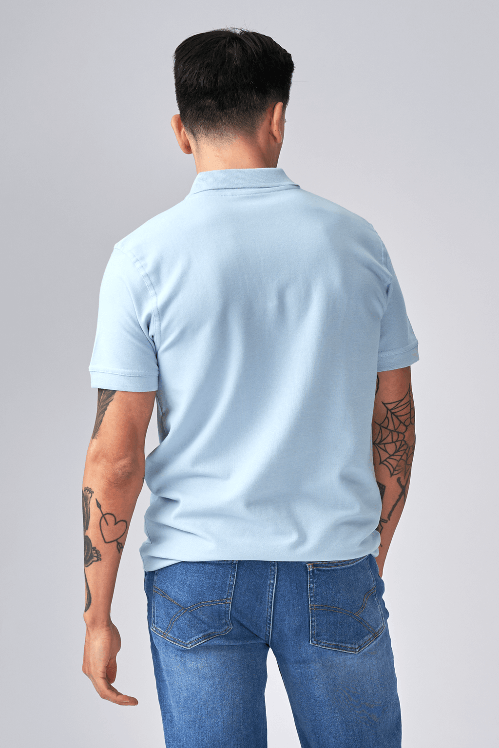 Basic Polo - hellblau