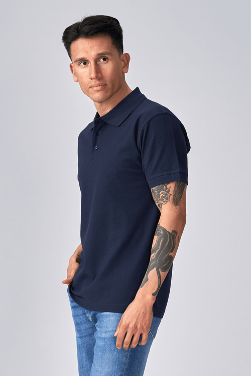 Basic Polo - Marineblau