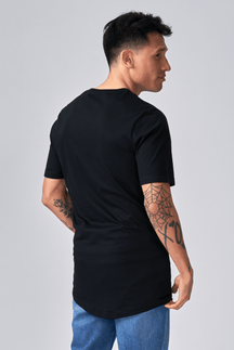 Langes T -Shirt - Schwarz