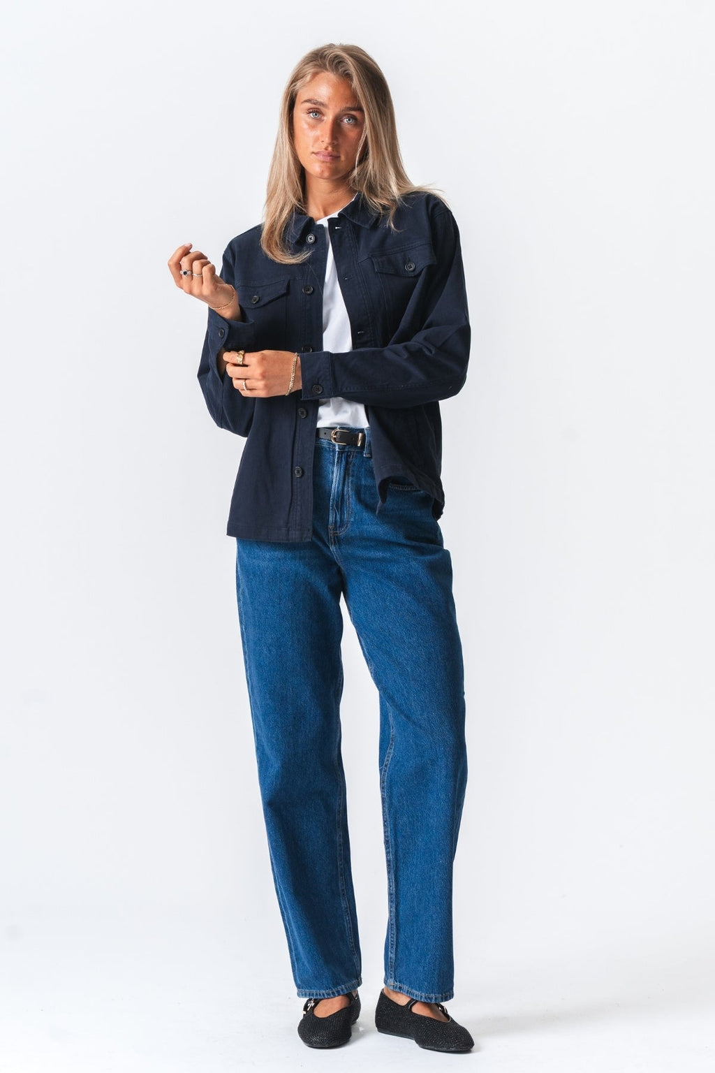 Twill Overshirt - Marine