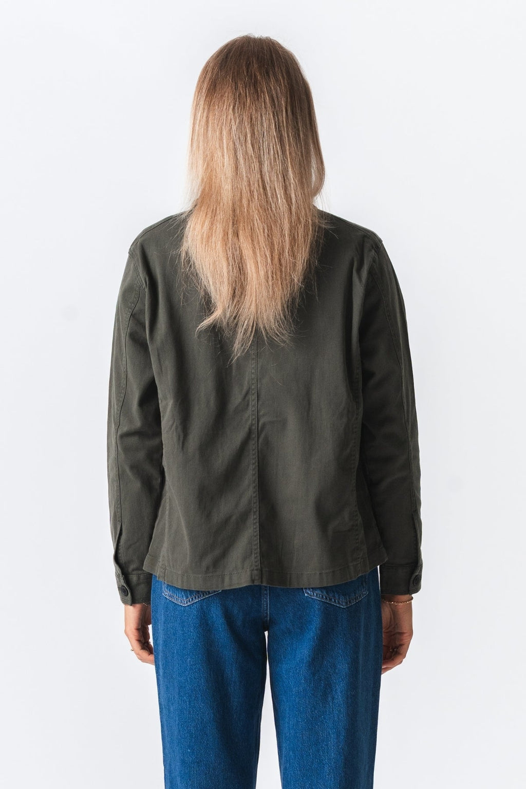 Twill Overshirt - dunkle Olive