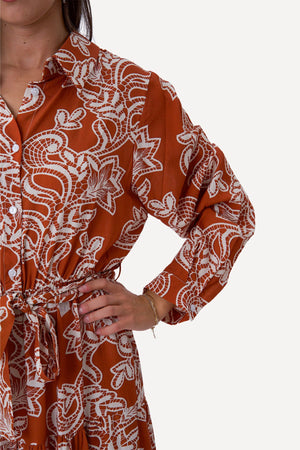 Lola-Kleid – Terrakotta
